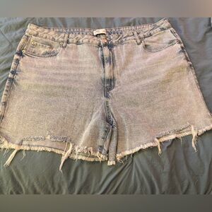 Tinsel Light Blue Distressed Jean Shorts